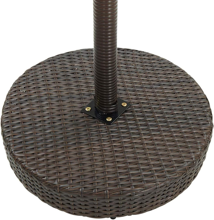 Gecheer 3-TLG. Gartenbar Set mit Kissen Bartisch Set Poly Rattan Sitzgruppe Sitzgarnitur Gartenmöbel