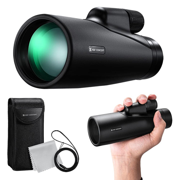 K&F Concept 12 * 50 Monokular Teleskop HD Handy Fernrohr，BAK4 Prisma Monokular für Vogelbeobachtung