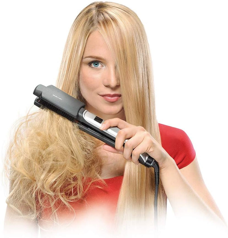 Valera Swiss’X Super Brush & Shine professioneller Haarglätter, Kombisystem für Glätten und gleichze