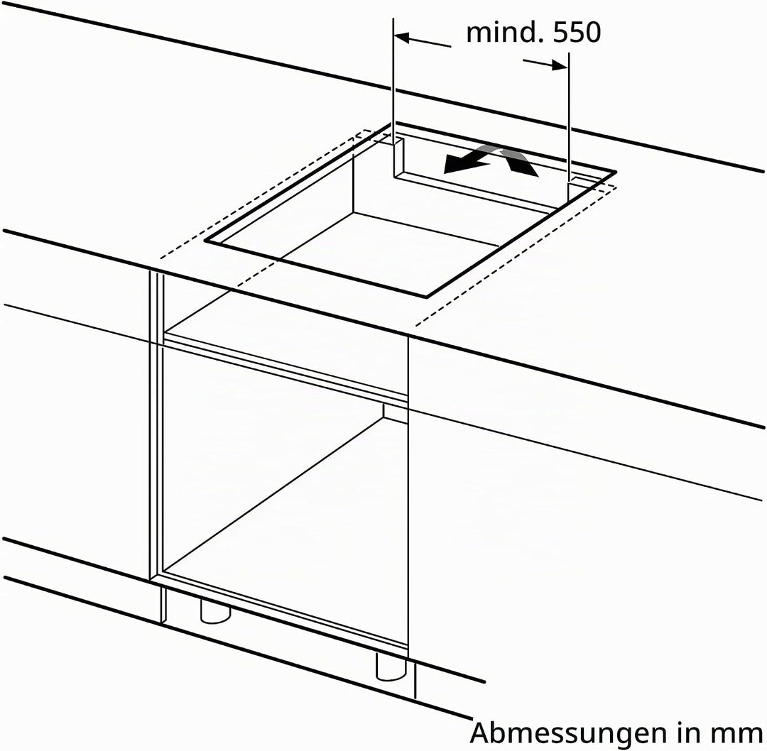 Bosch Elettrodomestici PUE611BB5J Serie 4 Induktionskochfeld, ohne Profile, Schwarz, 52,2 x 59,2 x 5