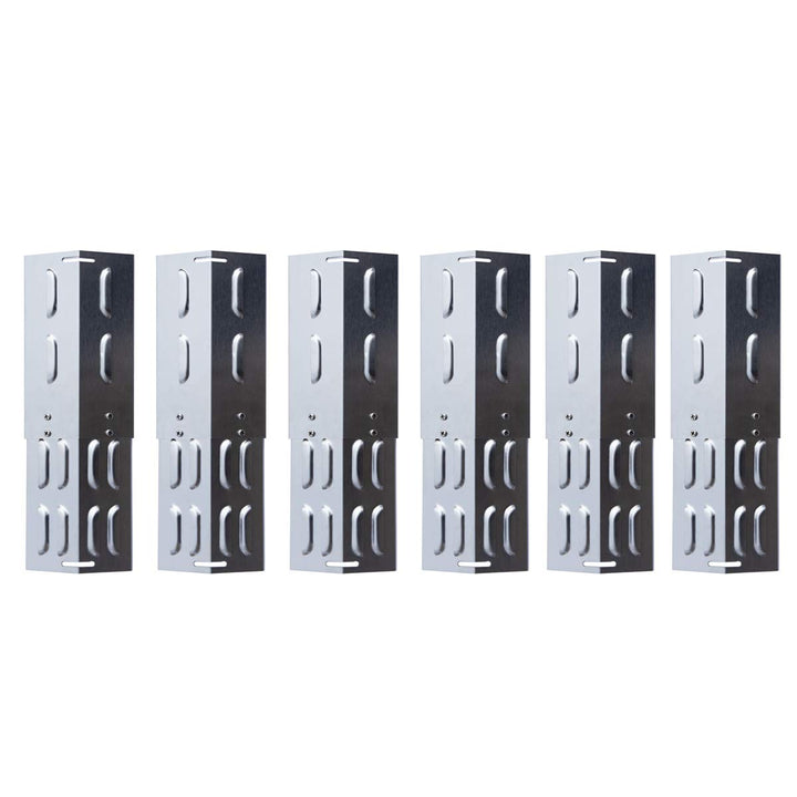 Universal-Brennerabdeckung Set Edelstahl grössenverstellbar Tropfschutz Flammenverteiler (6er Set Un
