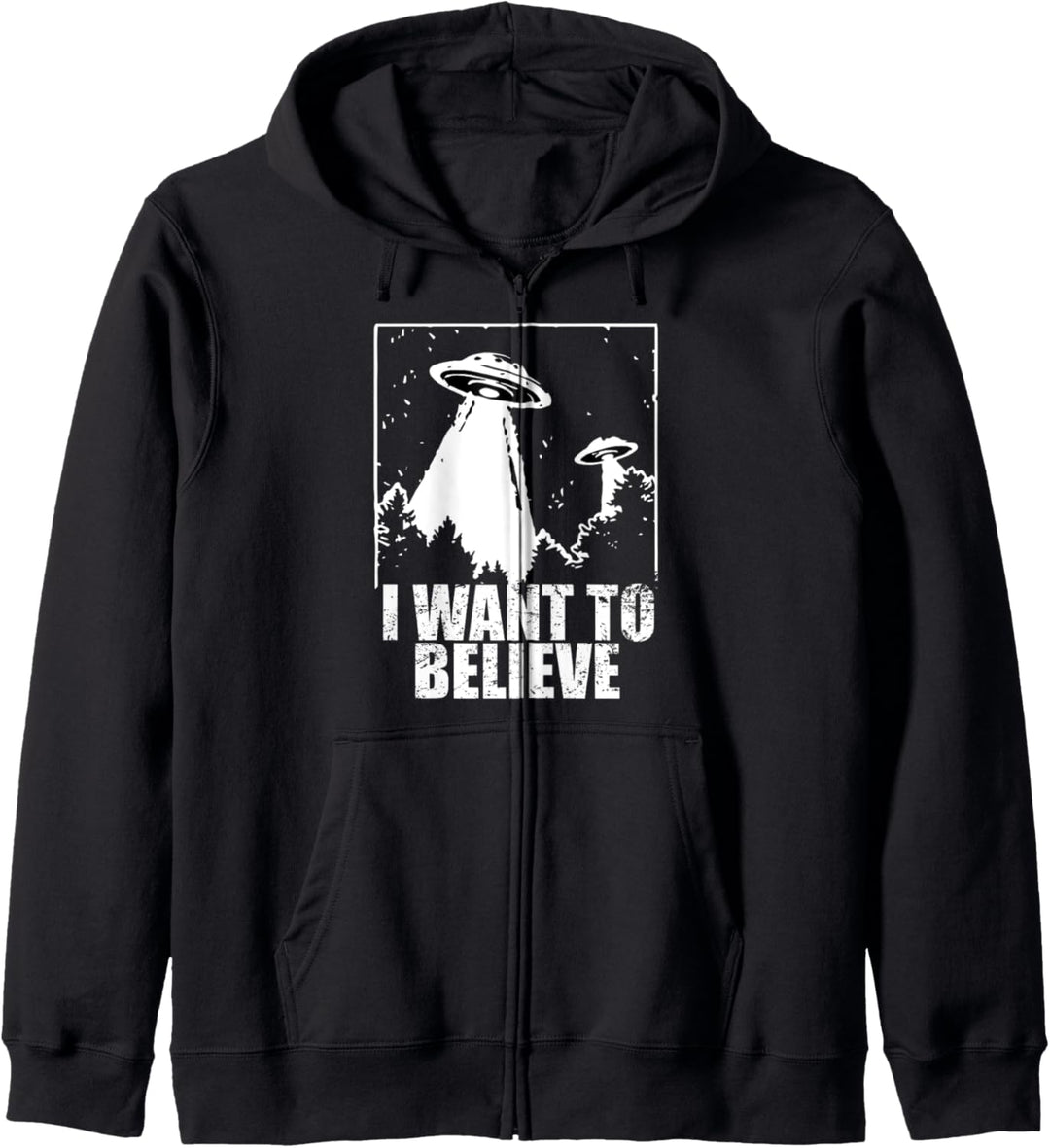 UFO Shirt - Ich möchte Alien Flying Saucer Kapuzenjacke