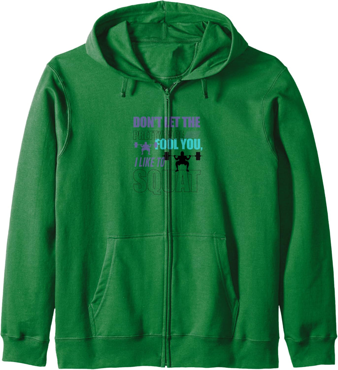 Squats Lustiger Spruch Powerlifter Krafttraining Kapuzenjacke