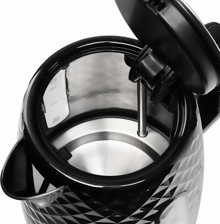 eldom C280 Wasserkocher | 1,7 Liter Kapazität | Retro Teekocher mit 2200W Leistung | 360°-Sockel | W