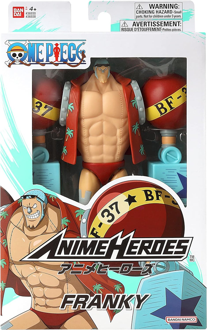 BANDAI – Anime Heroes - One Piece - Anime Heroes Figur 17 cm - Franky - 36938, Franky
