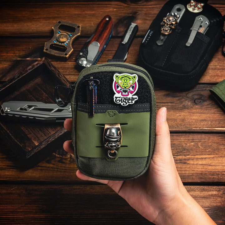 TACTICAL GEEK Block F Tragbare EDC Tasche, Kompakte Gürteltasche, Molle Pouch Organizer, Mehrzweck G