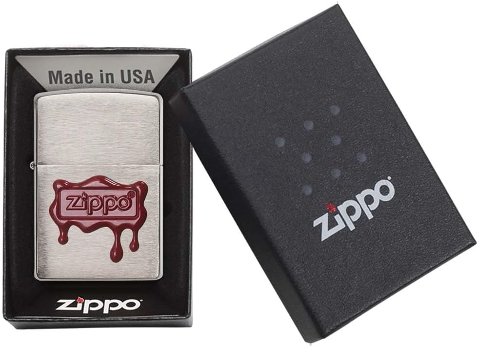 Zippo 29492 60003610 Wax Seal Stamp Benzinfeuerzeug, Messing, Transparent, 6 x 6 x 8 cm