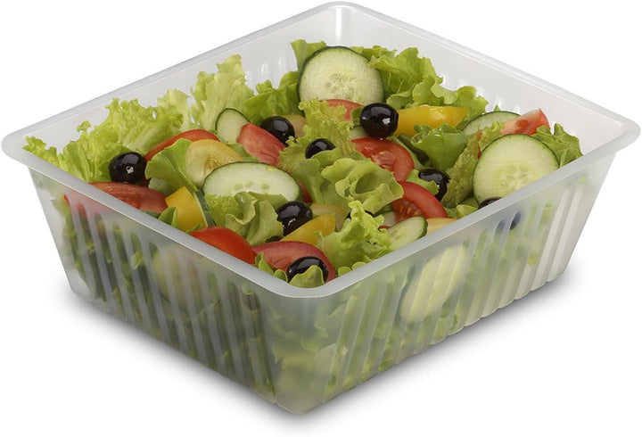 GUILLIN – caissipack b1500t 250 Barquette charcutiere Beutel 1500 cc, Polystyrol, transparent, 20,2 