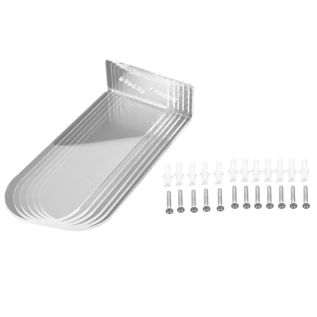 6 Pack Schwimmende Schuh Regale, Transparente Acryl Schuh Regale Montiert EIN der Wand, für die Anze