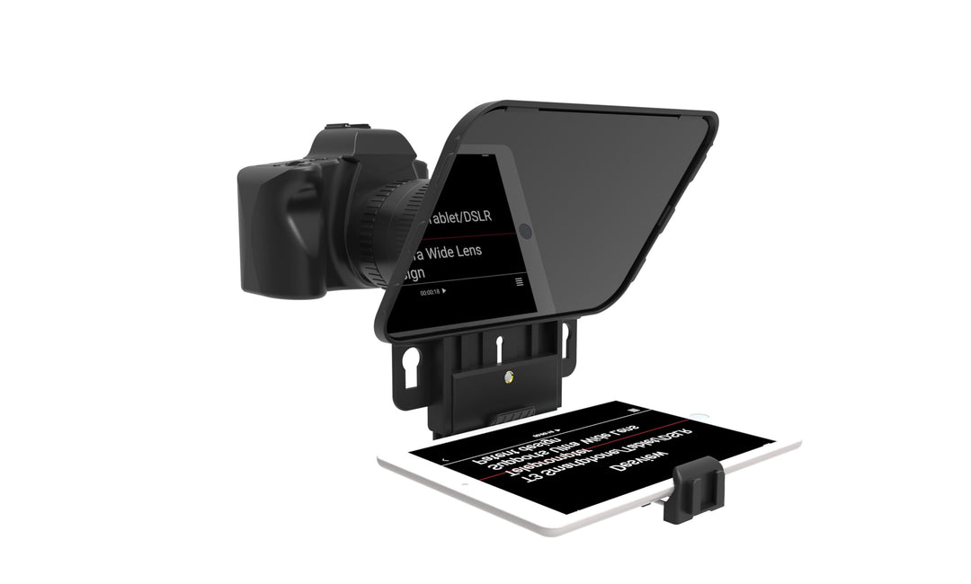 Desview T3 Teleprompter mit Fernbedienung für Smartphone Tablet Kamera DSLR Weitwinkelobjektiv für b