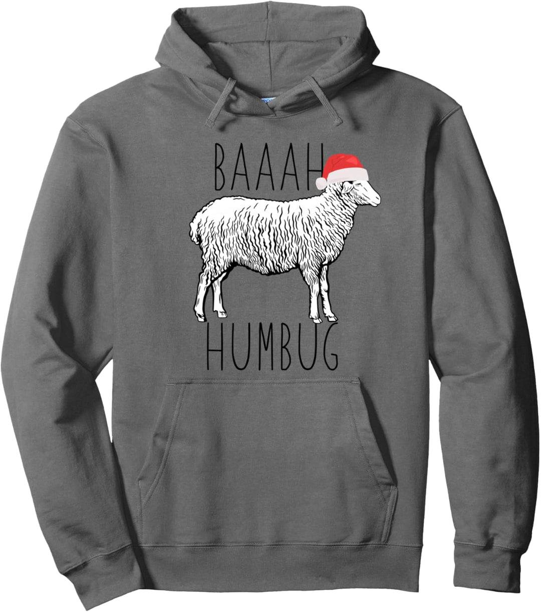 BAAAH HUMBUG Schaf Lustiger Hässlicher Weihnachtspullover Meme Pullover Hoodie