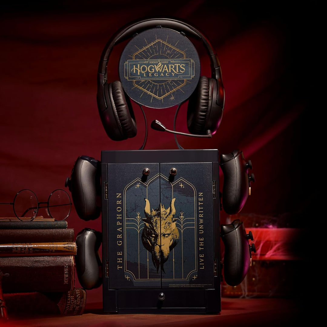 Numskull Offizielle Hogwarts Legacy Spiele-Schliessfach, Controller Halter & Headset-Ständer für PS5