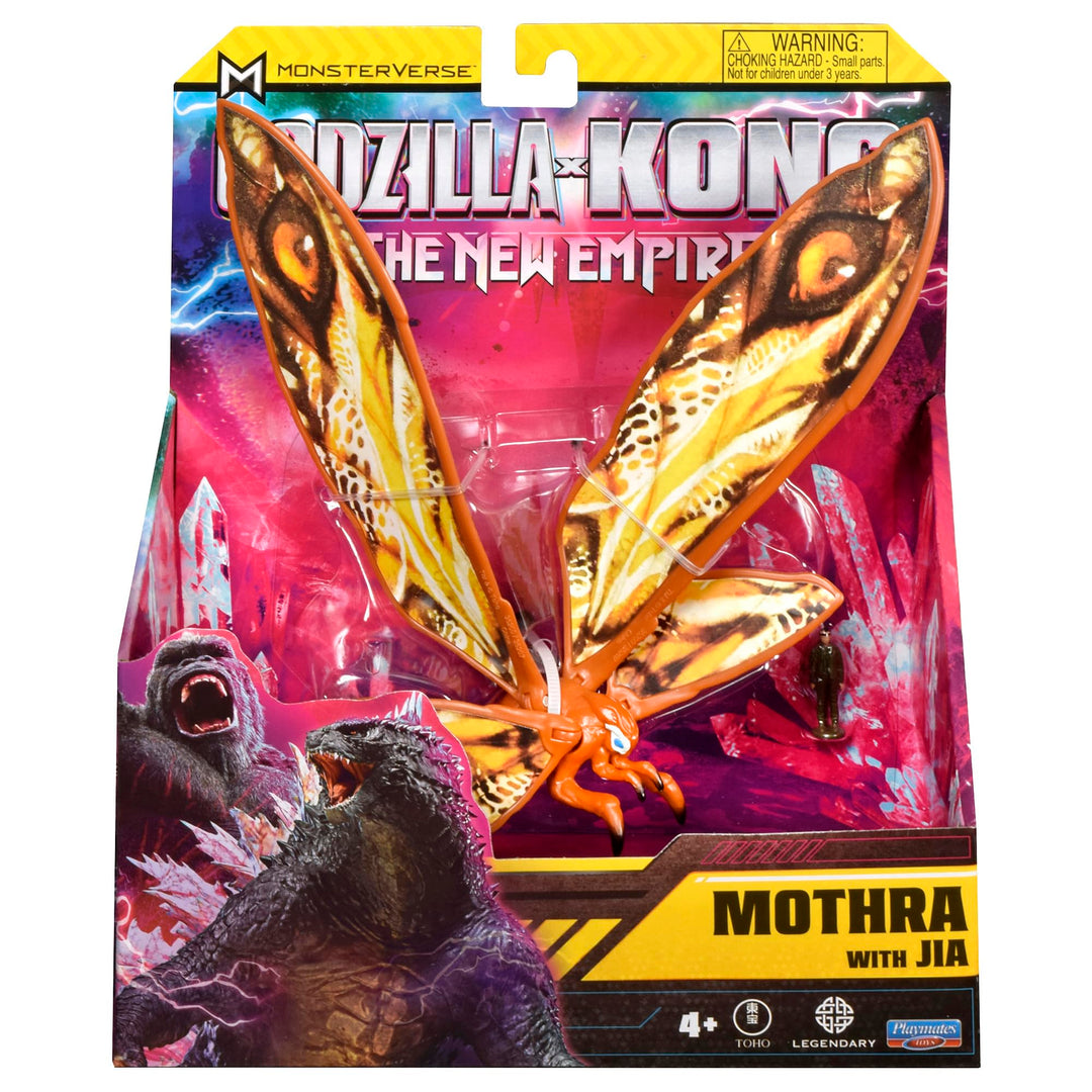 MonsterVerse Godzilla x Kong: Das Neue Imperium, 15 cm grosse Mothra-Actionfigur, ikonische Sammlerf
