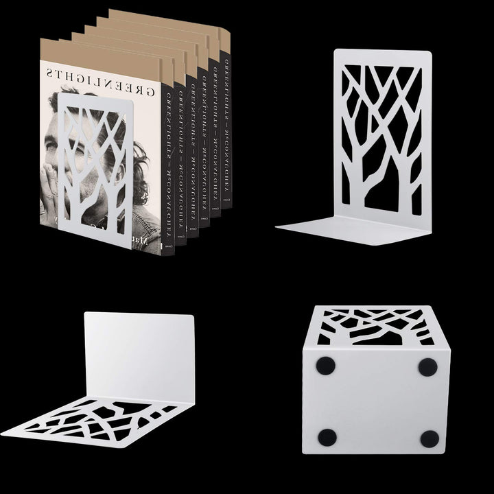 1 Paar Buchstütze, Buchstützen, Book Holder CD Kinder Metall, Bücher Halter für Regal, Ordnerhalter