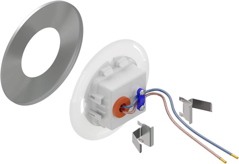 ledscom.de LED Treppenlicht/Wand-Einbauleuchte FEX für innen und aussen, rund, edelstahl, 85mm Ø, ka