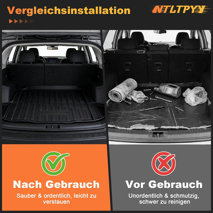 Auto Kofferraummatte für BMW 3 Series Touring G21 2020-2025 (Except Plug-In Hybrid), Allwetter Koffe