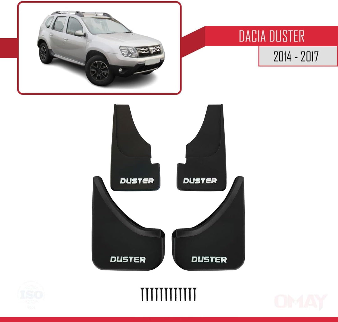 RE&AR Tuning Kompatibel mit Dacia Duster (HS) Post-Facelift 2014-2017 Auto Kotflügel Vorne Hinten Sa