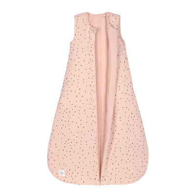 LÄSSIG Baby Ganzjahres Schlafsack ohne Ärmel unisex/Sleeping Bag Interlock Dots powder pink, Grösse