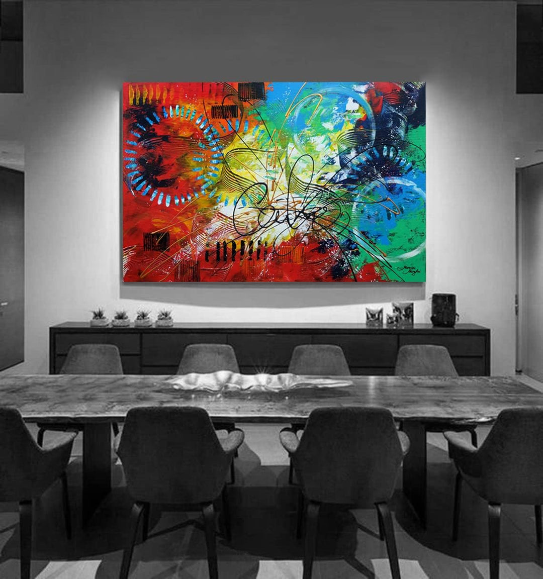 Monica Mirafiori I 100% HANDGEMALT I Gemälde Hoffnung 90x60cm | Gemälde Handgemalt | Acrylgemälde |