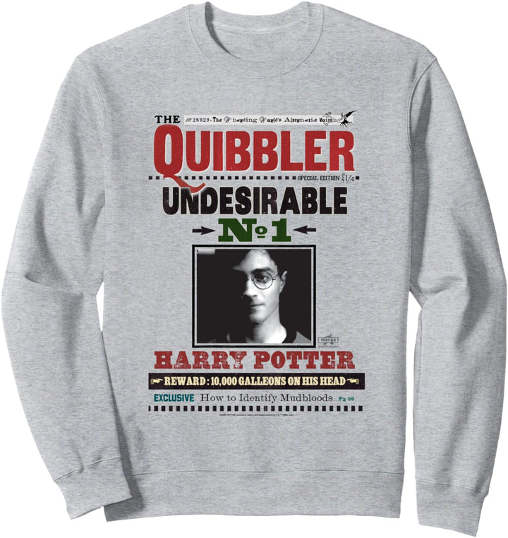 Harry Potter Quibbler Undesirable Harry Potter Sweatshirt