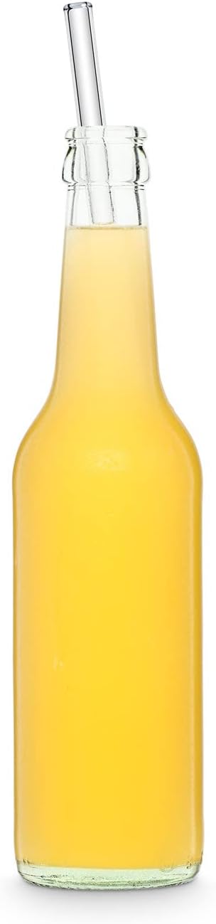 HALM 50x 27 cm Glasstrohhalme für die Gastronomie - perfekt für Kukki Cocktail Flaschen Strohhalme a