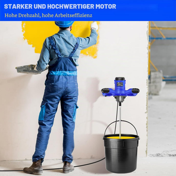2600W Farb-Mörtelrührer Handheld Tragbarer Rührwerk 6 Geschwindigkeits Rührer Elektrisch Mischwerkze