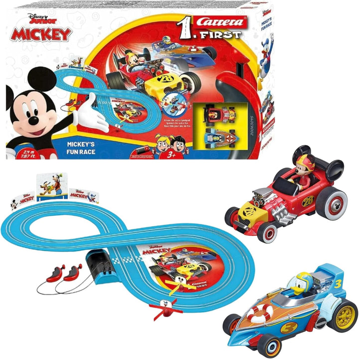 Carrera - 20063045 - Carrera First I Mickey's Fun Race I Die erste Rennbahn für Kleinkinder mit Disn