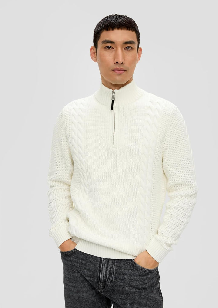 s.Oliver Herren Troyer mit Zopfmuster 3XL 0240, 3XL 0240