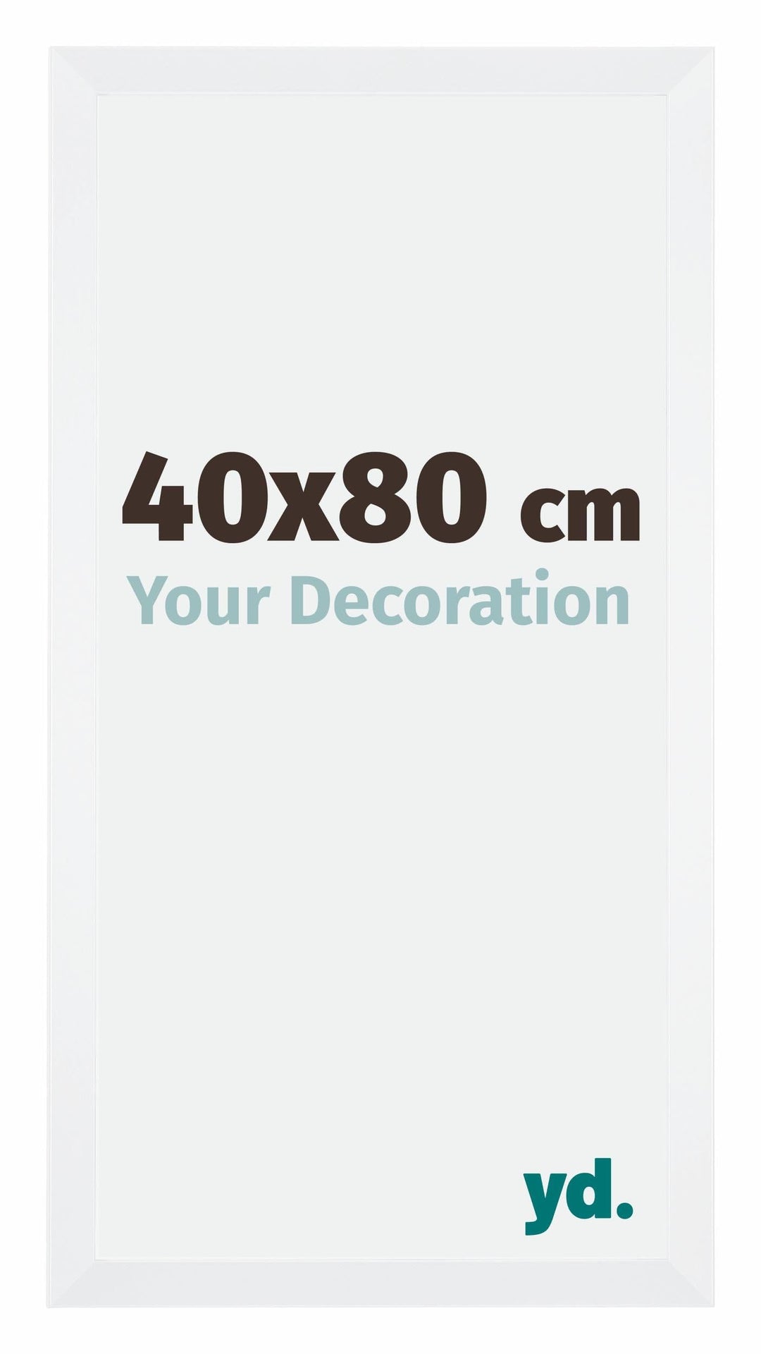 yd. Your Decoration - Bilderrahmen 40,00x80,00 cm - Bilderrahmen aus MDF mit Acrylglas - Antireflex
