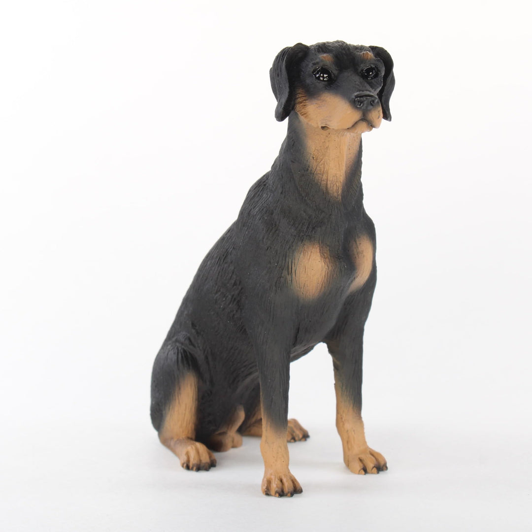 Dobermann-Hundefigur schwarz uncropped 1, 1