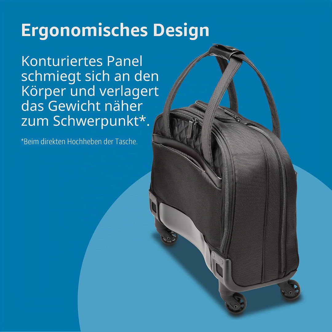 Kensington Laptop Rolltasche Contour 2.0 Executive Balance Laptop Spinner für bis zu 15.6 Zoll Lapto