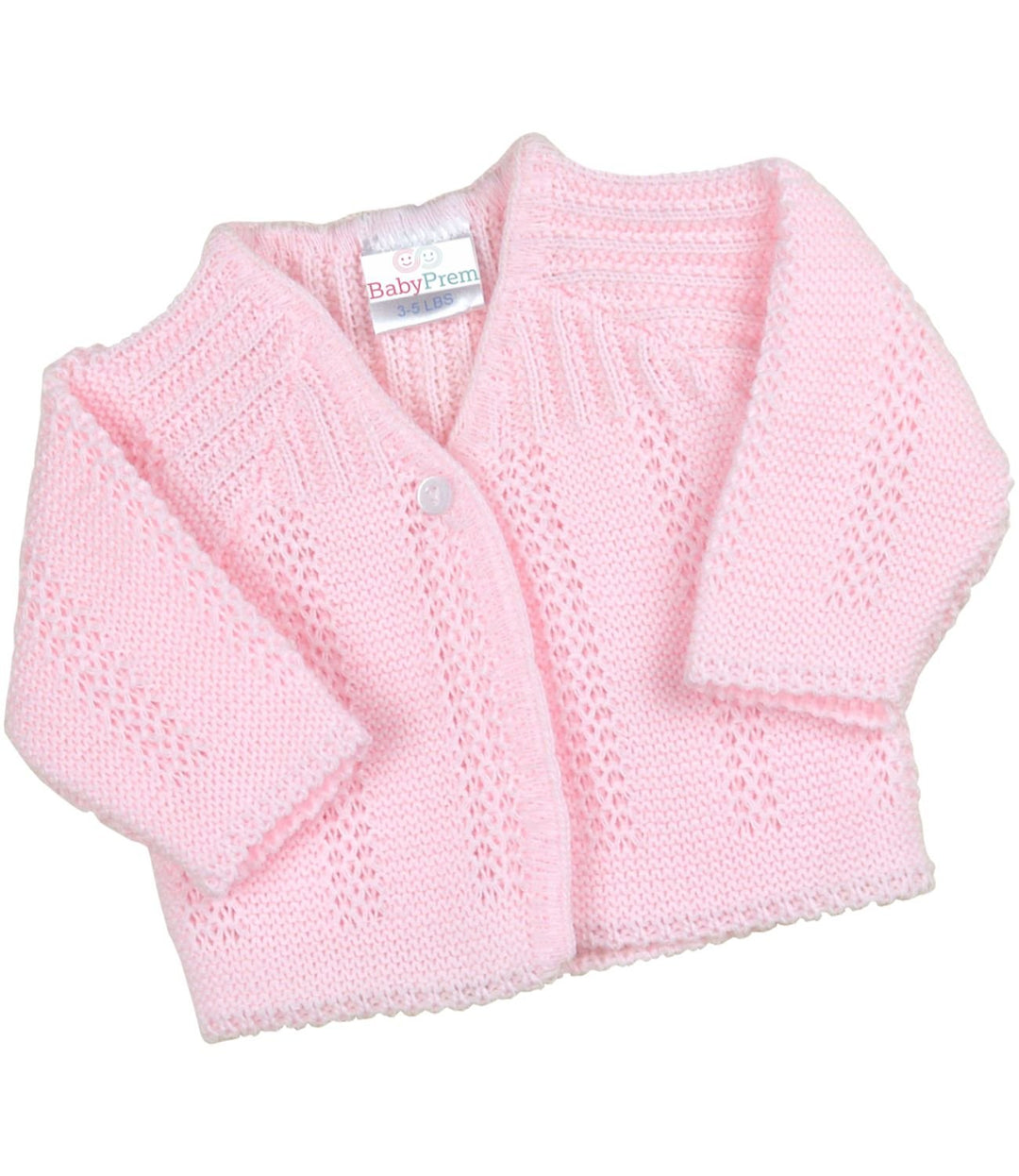 BabyPrem Frühchen Babykleidung StrickJäckchen Pullover Weich Gestrickt 38-50cm 44-50 Rosa, 44-50 Ros
