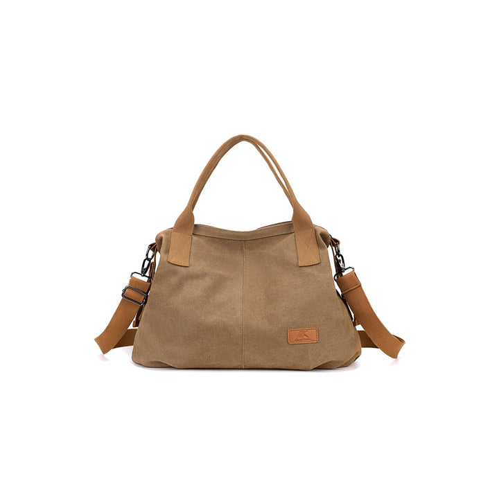 CORIOS Damen Canvas Schultertasche Grosse Kapazität Umhängetasche Casual Handtasche Leichtgewicht To