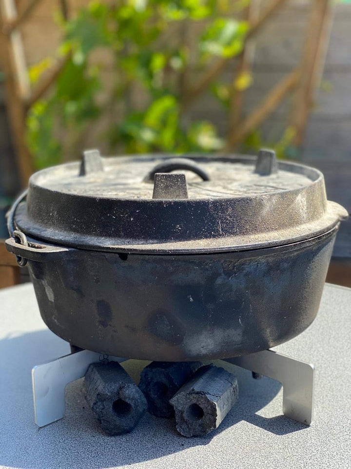 KOCH #26 Dutch Oven Ständer I Blumentopf - Kübel Ständer I Feuertonne I Untersetzer I 330 x 330 x 55