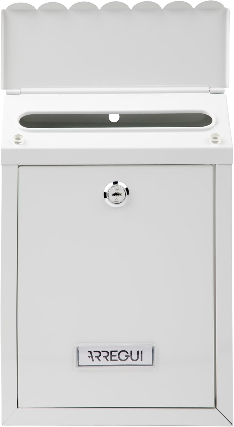 ARREGUI Civic E5721-C Briefkasten aus Verzinktem Stahl, Grösse S (DIN A5 Post), Wandbriefkasten für