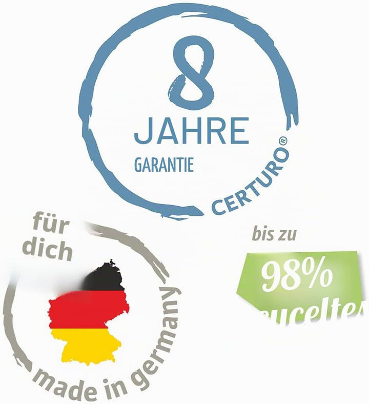 Scheurich Groove+ 40, Pflanzgefäss/Pflanzkübel, rund, Farbe: Carbon, hergestellt mit recyceltem Kuns