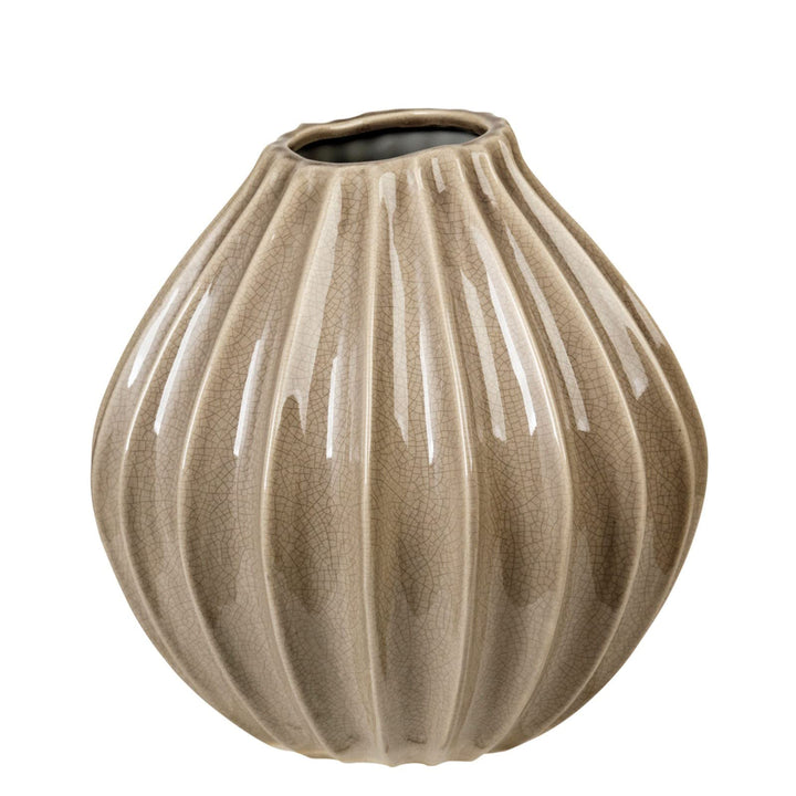 Broste Copenhagen 14445168 Vase, Keramik, Braun 25cm Braun, 25cm Braun