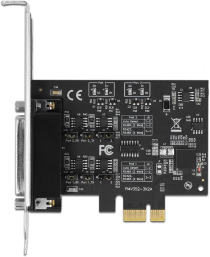 Delock 90048 PCI Express Karte zu 2 x Seriell RS-422/485 mit 15 kV ESD Schutz