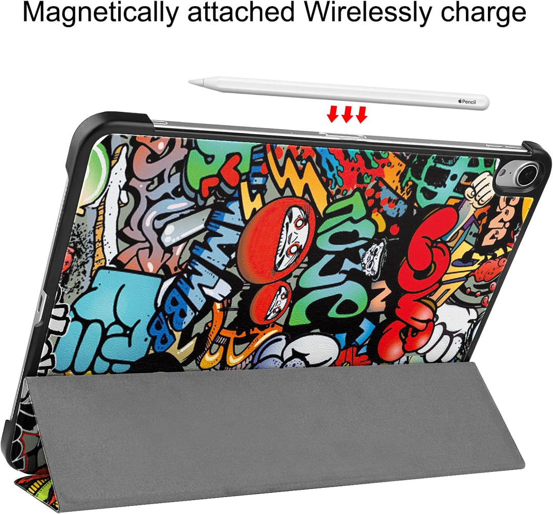 Hülle für iPad Air 13" 2025(M3),Schlank Leicht PU Leder Tasche Schutzhülle Flip Folio Dreifach Ständ