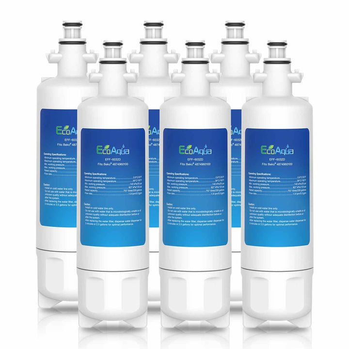 EcoAqua EFF-6032D EIS- und Wasserfilter für Kühlschränke passend für Beko 9256712, 487960200, 434665