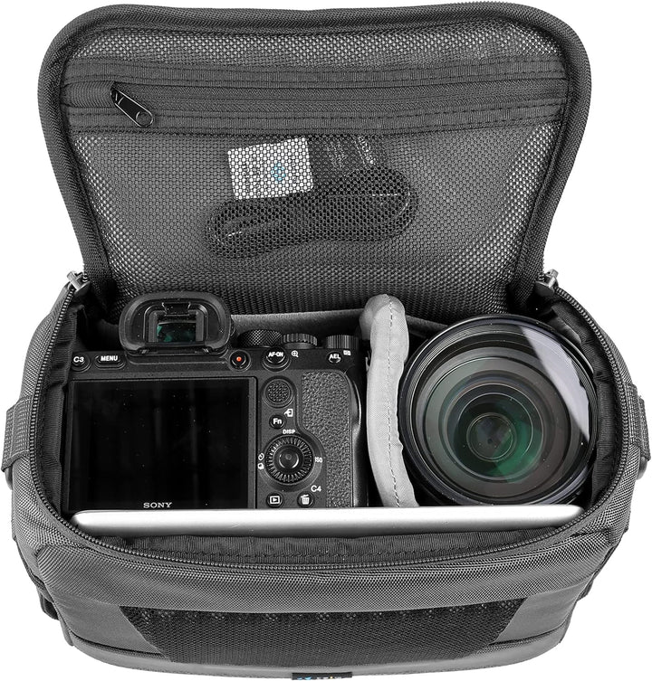 Vanguard Veo Adaptor 24M GY - Schultertasche für Fotoequipment Schultertasche gross Dunkelgrau, Schu