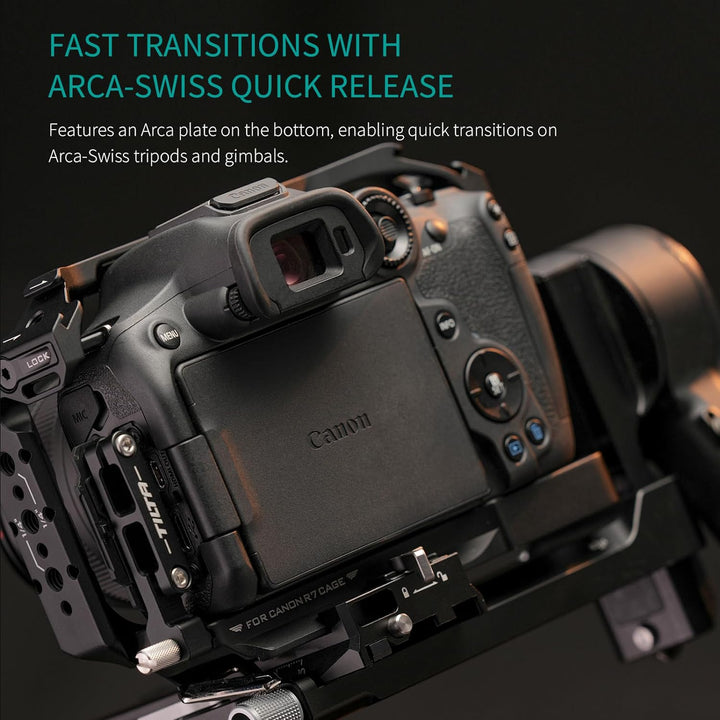 Tilta R7 Käfig, kompletter Kamerakäfig kompatibel mit Canon R7 mit EF-R Mount Adapter Unterstützung