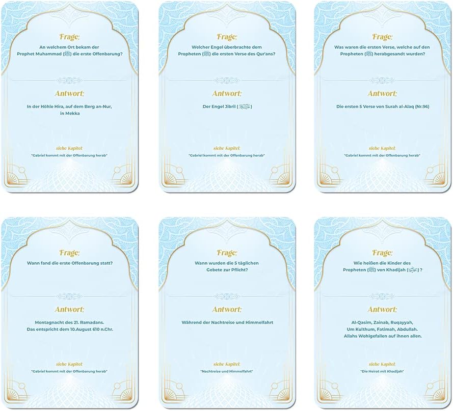 Islamisches Spiel Quizkarten Prophet Muhammed und Islam Geschenk Eid (Teil 2) - Deutsch, Teil 2