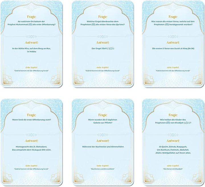 Islamisches Spiel Quizkarten Prophet Muhammed und Islam Geschenk Eid (Teil 2) - Deutsch, Teil 2