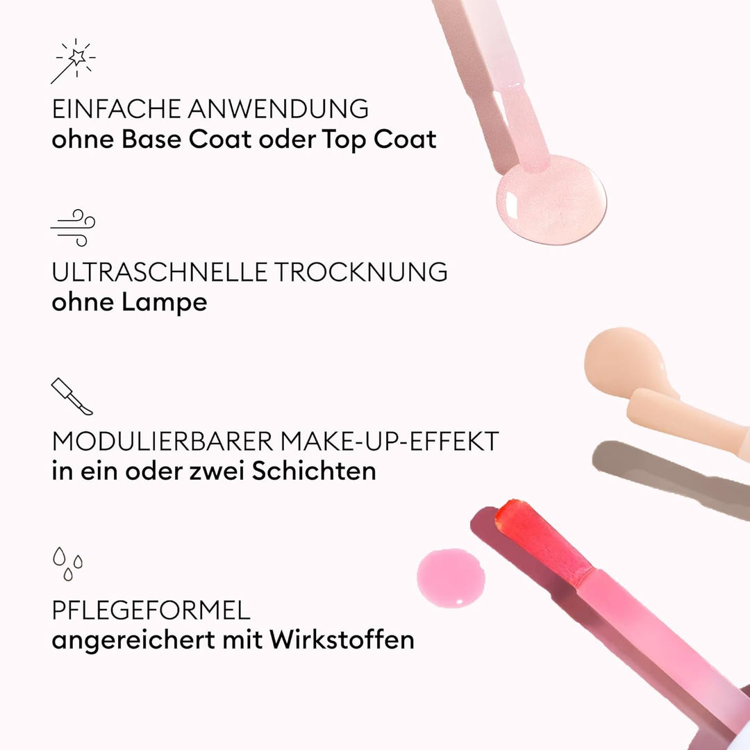 Manucurist Nagellack Set mit 5 Nagellacken Rainbow Active - 5 Nagelpflege: Active Plump, Active Cran