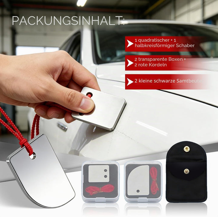 2er Set Klein Lackhobel Autolack, Präziser Lackschaber zum Entfernen von Kratzern und Unebenheiten,