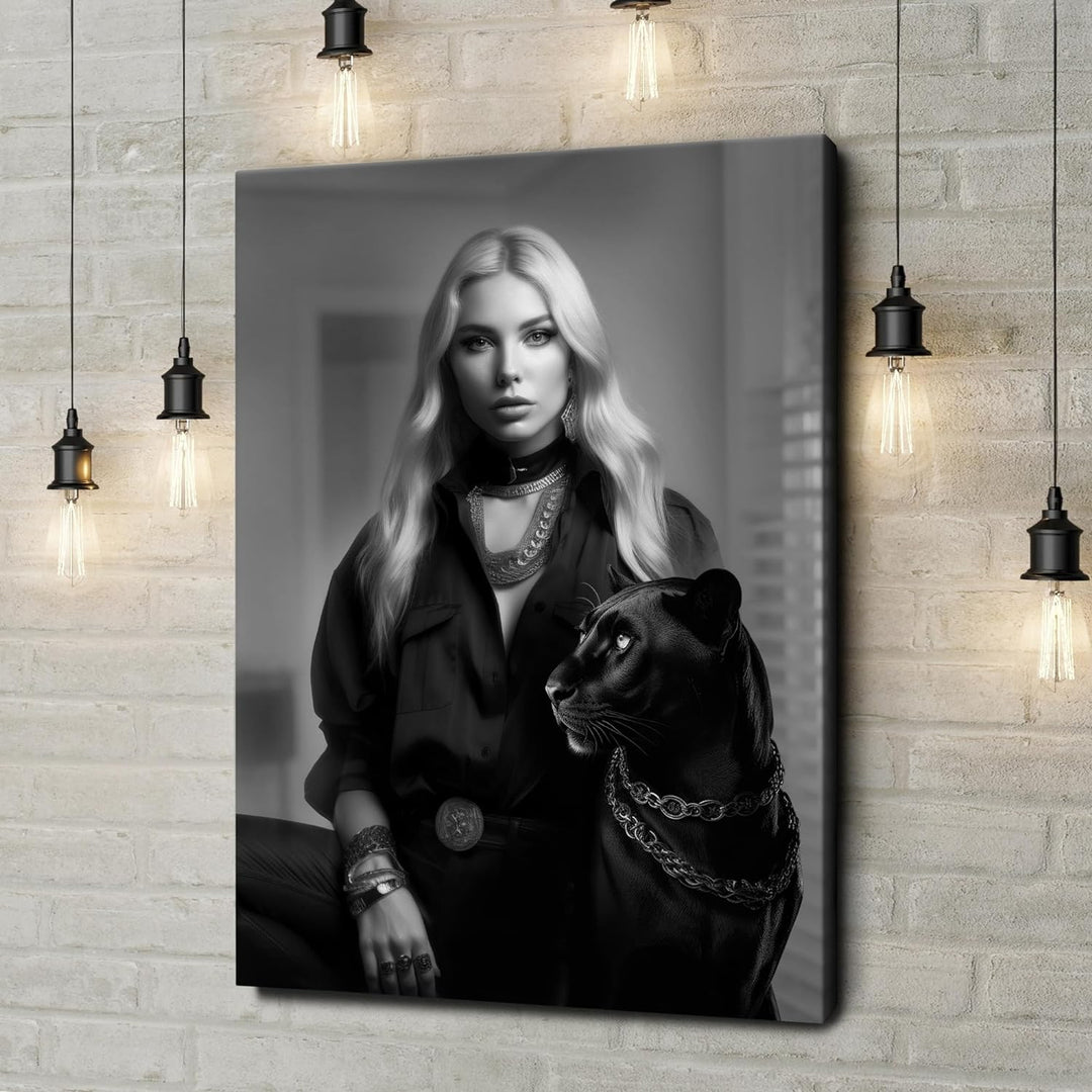 Artmazing | Panther Bild | Poster &amp; Kunstdrucke | Panther Bild Hochkant | Pop Art Bilder Leinwand |