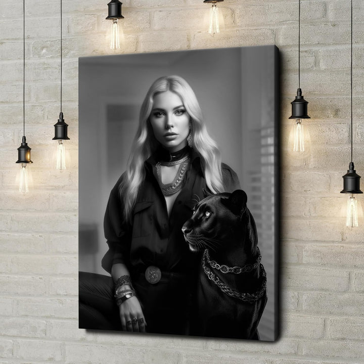 Artmazing | Panther Bild | Poster &amp; Kunstdrucke | Panther Bild Hochkant | Pop Art Bilder Leinwand |