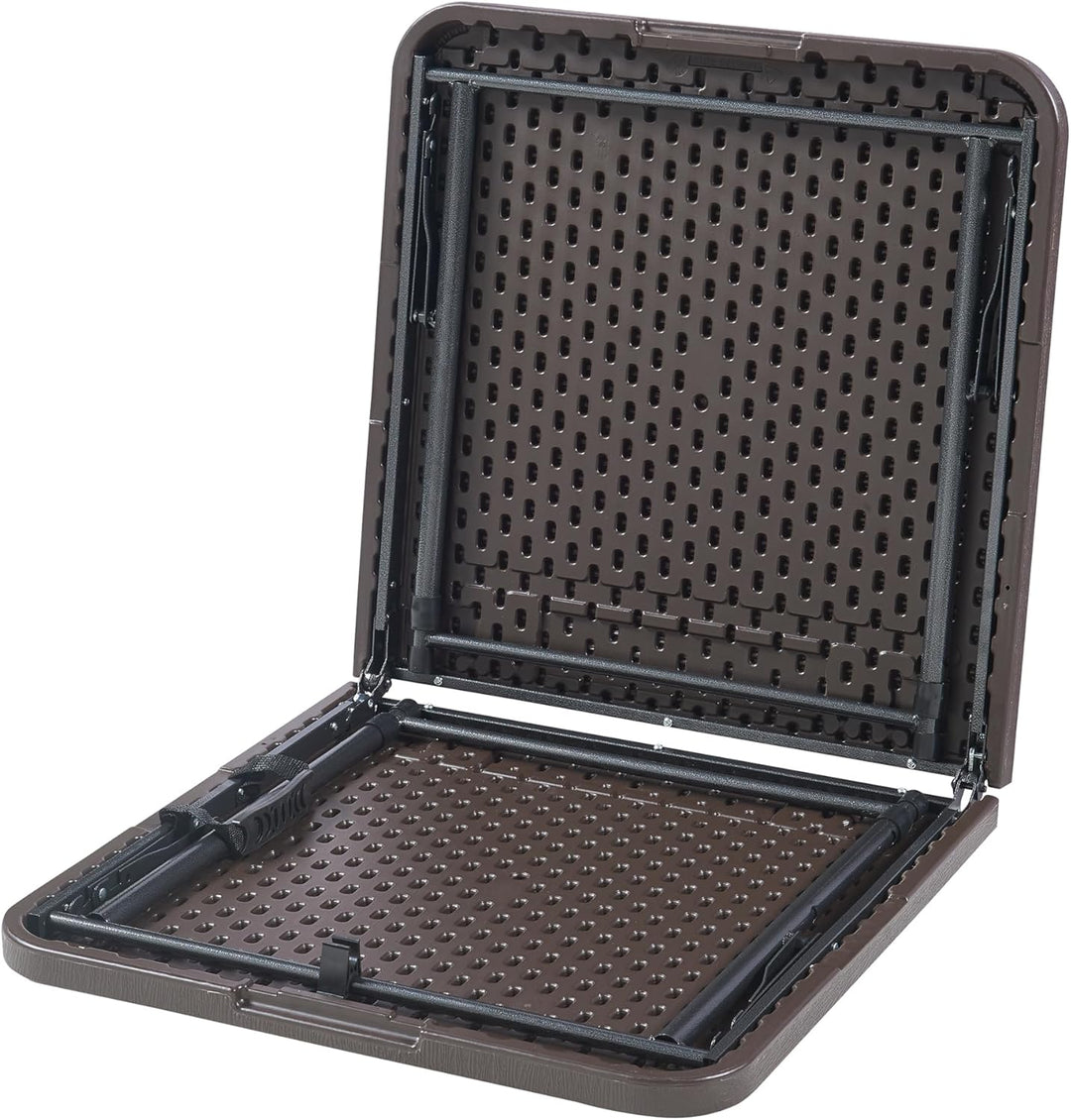 [en.casa] Höhenverstellbarer Klapptisch Adelfia Gartentisch klappbarer Outdoor-Tisch Falttisch aus K