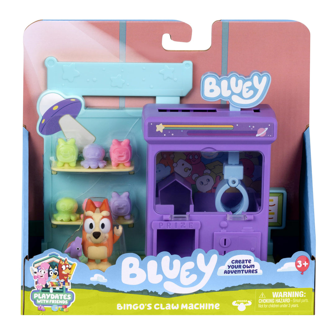 BlueY Mini-Spielset Bingos Greifautomat, enthält Bingo mit beweglichen Gelenken und Wellenreiter, ge